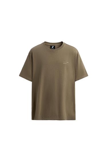 Zara GRAPHIC PRINT T-SHIRT - Sand