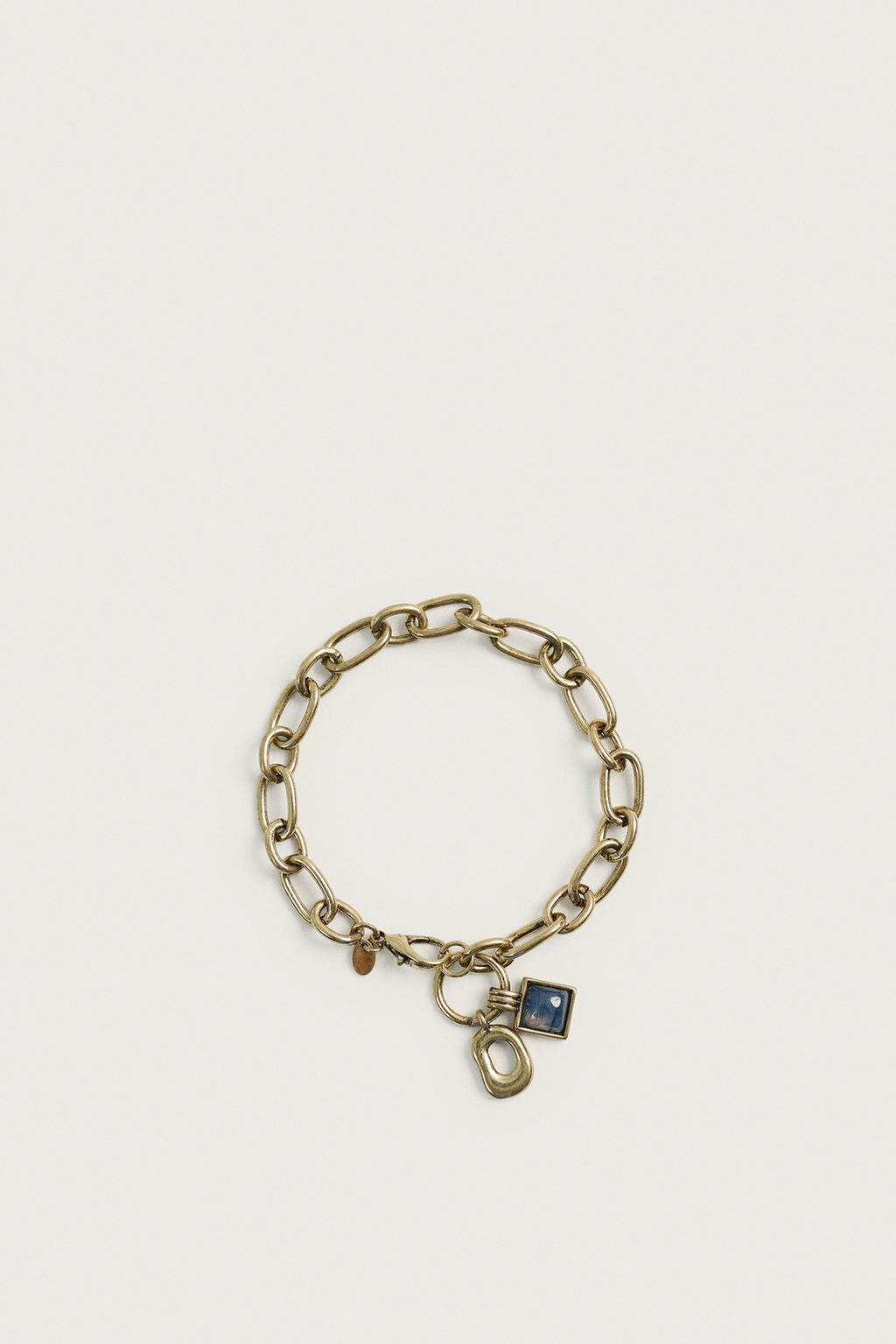 Metallic Charm Bracelet — Men's