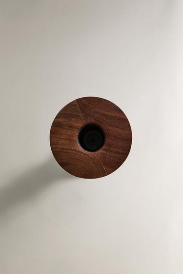 WOOD CANDLESTICK - Brown by Zara - Image 4