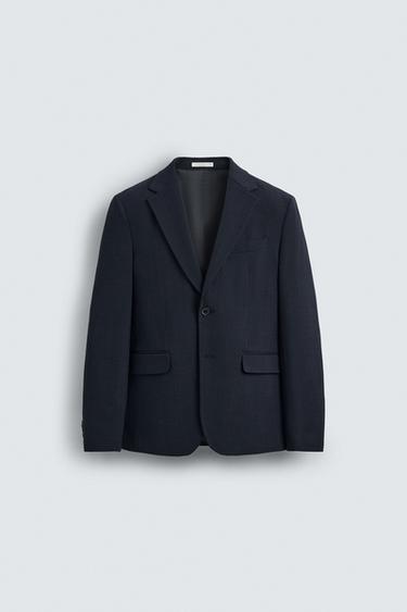 TEXTURED SUIT BLAZER - Bluish by Zara