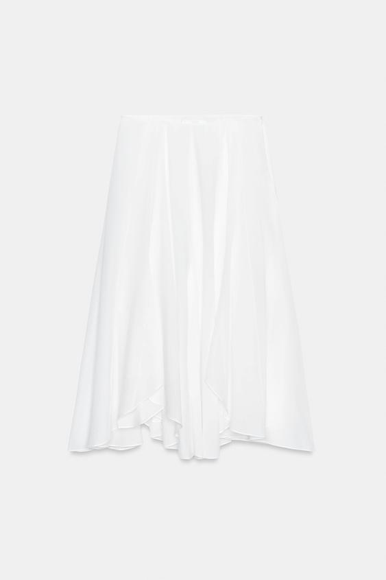 ZW COLLECTION ASYMMETRIC FLOWY SKIRT from Zara - $79.90