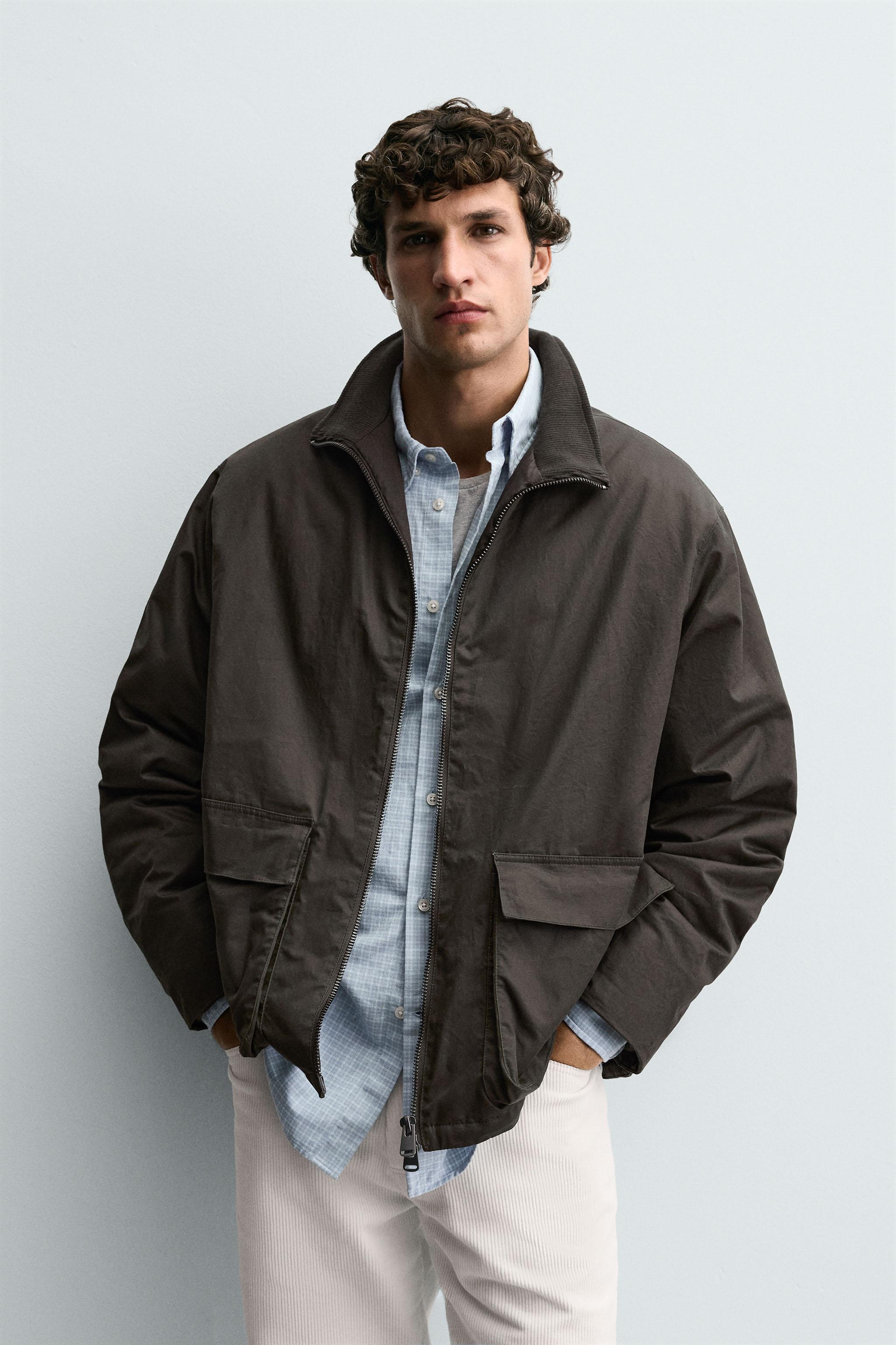 WAXED FINISH JACKET - Khaki | ZARA South Africa