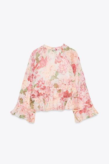 PRINTED SHIRT WITH RUFFLES - Multicoloured by Zara - Image 2