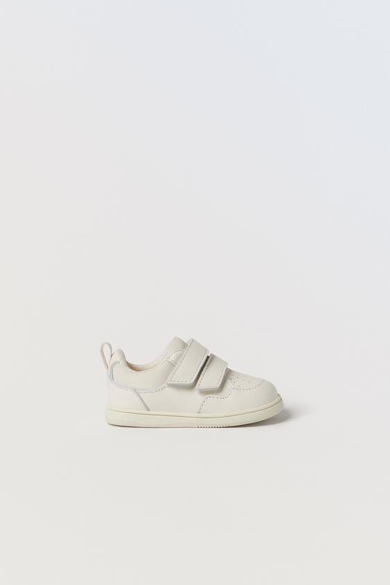 LEATHER SNEAKERS - White | ZARA Australia