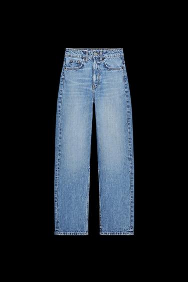 MOM-FIT-JEANS MIT HOHEM BUND – TRF - Blau von Zara