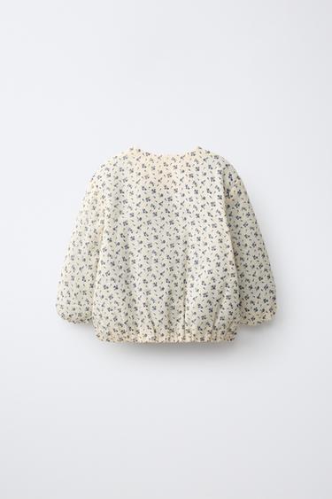 FLORAL PRINT JACKET — Ecru 2