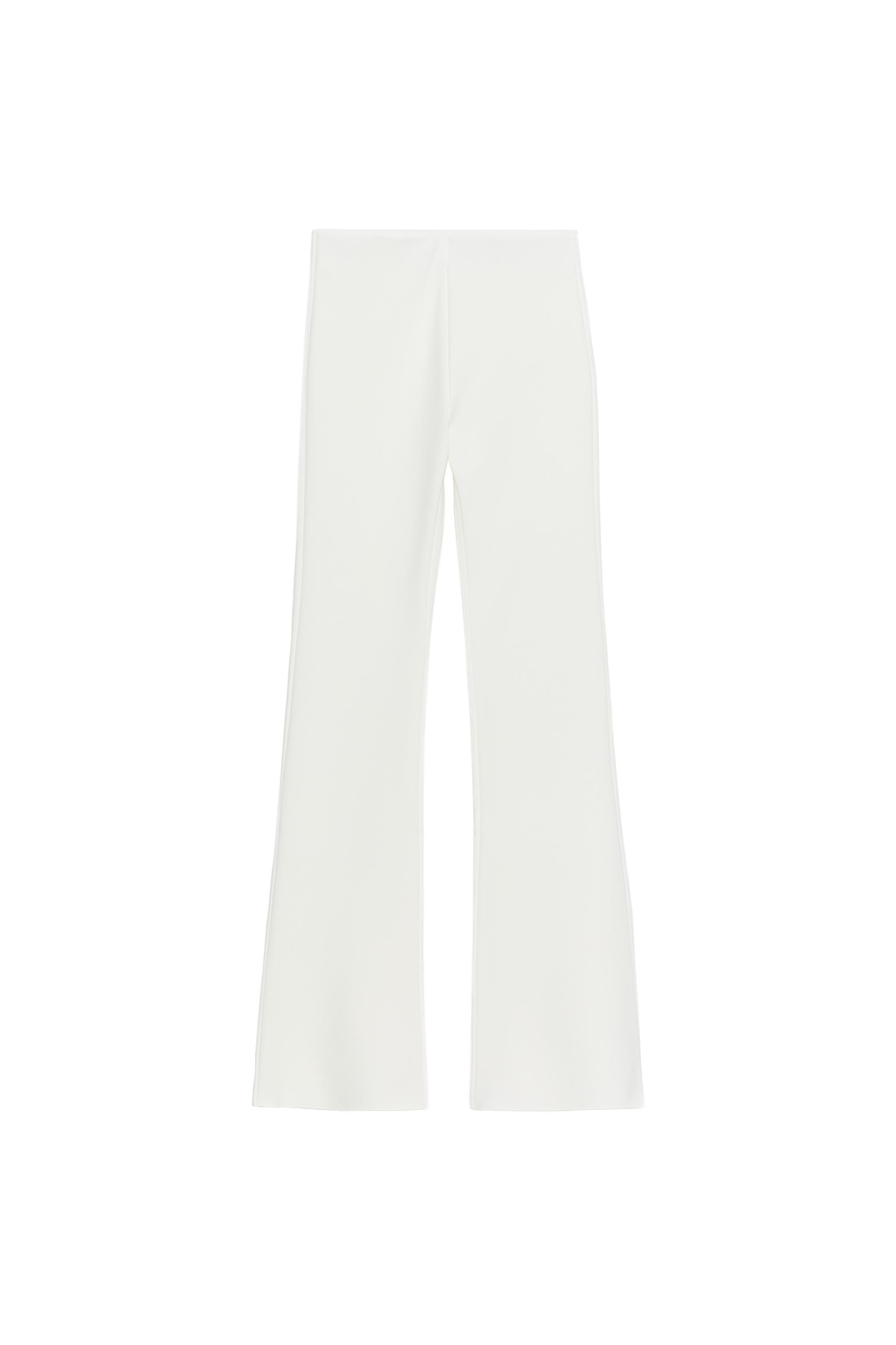 STRETCH FLARE PANTS - Oyster-white | ZARA United States