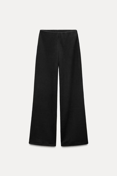 PANTALON CÔTELÉ SOFT - Noir de Zara