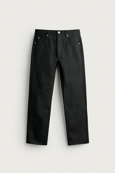 REGULAR FIT JEANS - Black by Zara