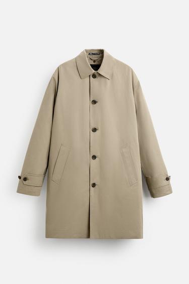 DETACHABLE PADDED TRENCH COAT - camel by Zara