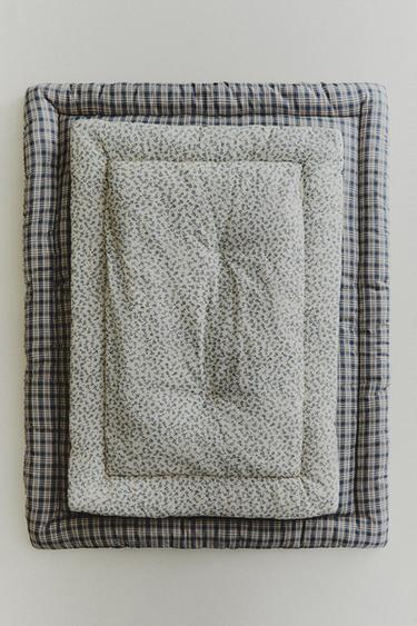 CHECK AND FLORAL PET TOPPER - Blue by Zara - Image 4