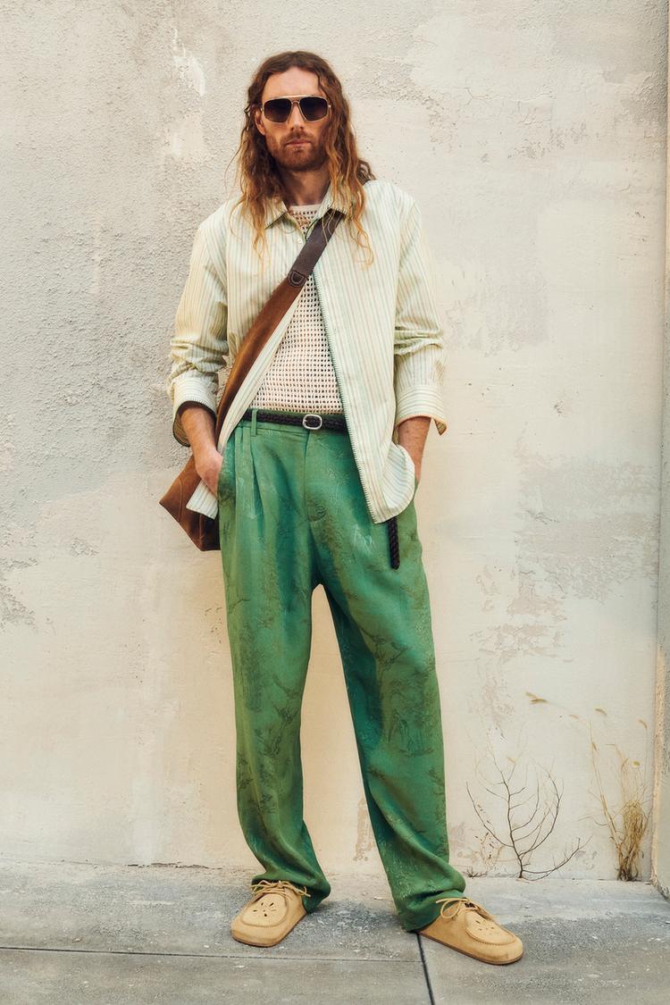 Green Jeans Jeans Verde Zara ZARA Denim Recto Verde T 32 – Hibuy