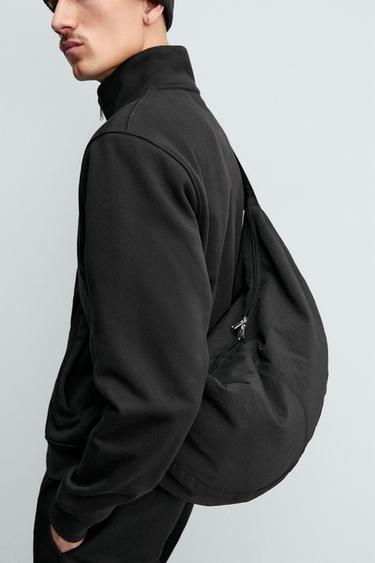 NYLON SHOULDER BAG - Black by Zara - Image 1