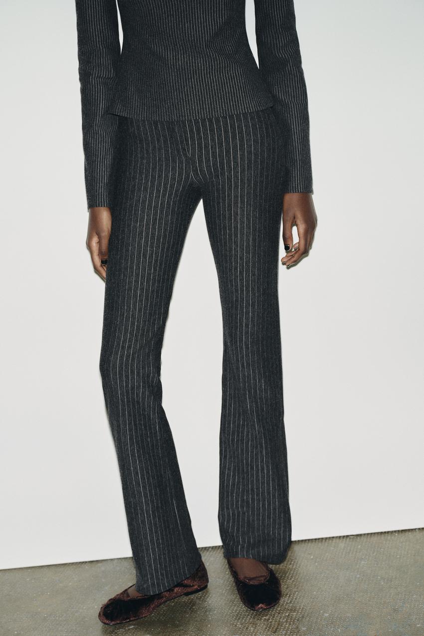 PINSTRIPE FLARE PANTS