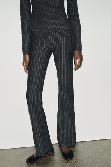 PINSTRIPE FLARE TROUSERS - striped by Zara