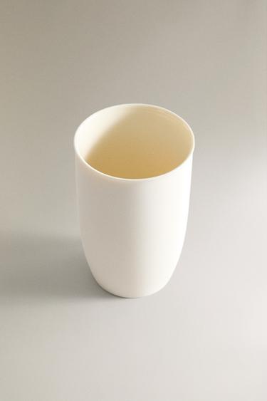 CERAMIC TOOTHBRUSH HOLDER - White by Zara - Image 1