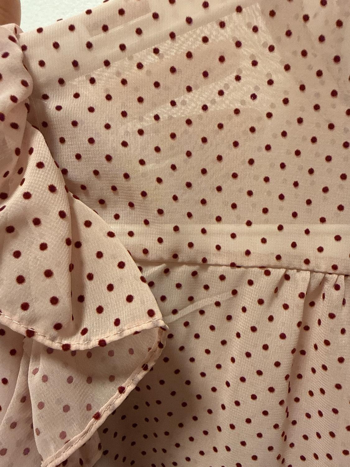 RUFFLED POLKA DOT BLOUSE - Image 4