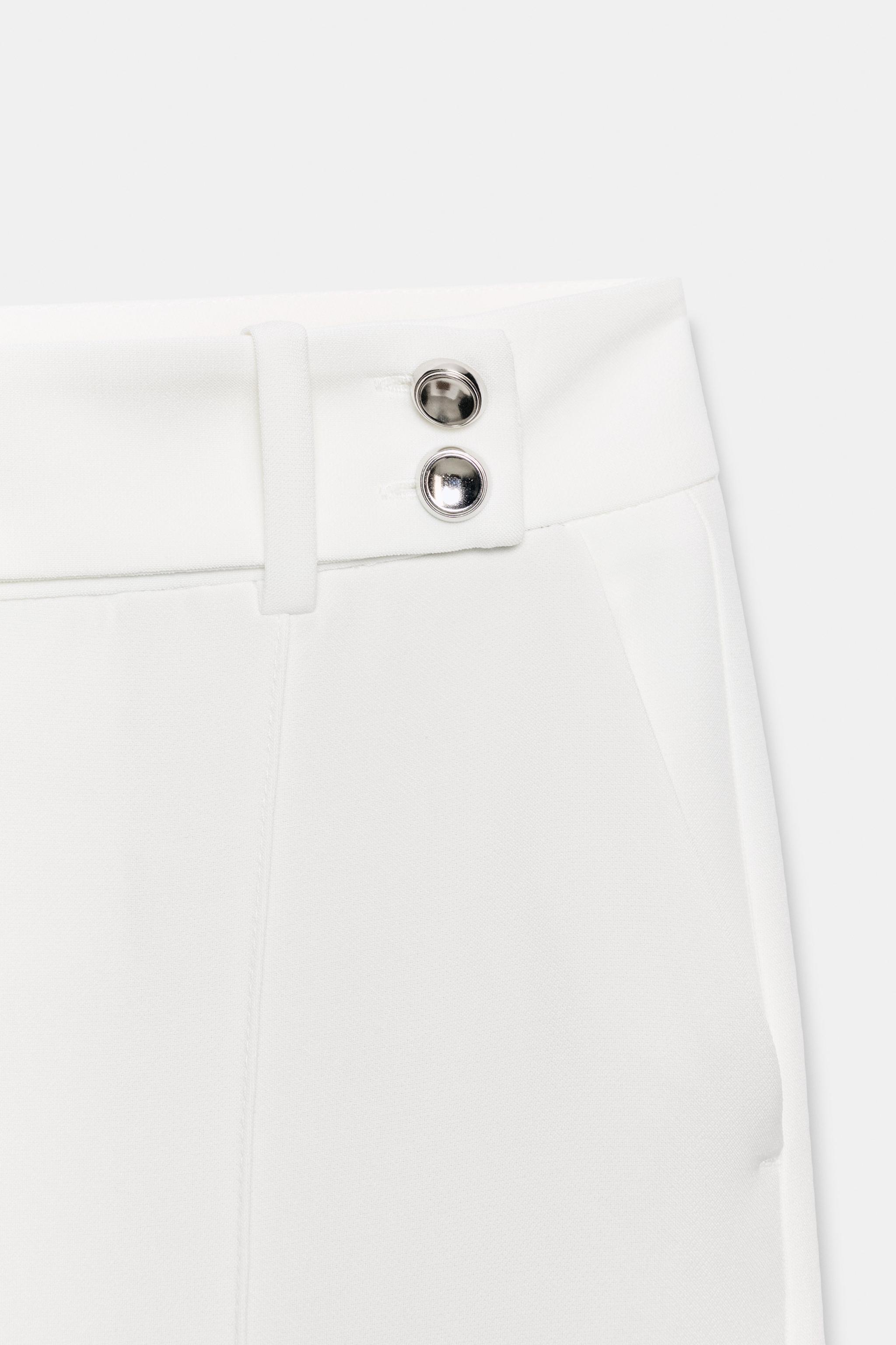 STRAIGHT LEG BUTTON TROUSERS