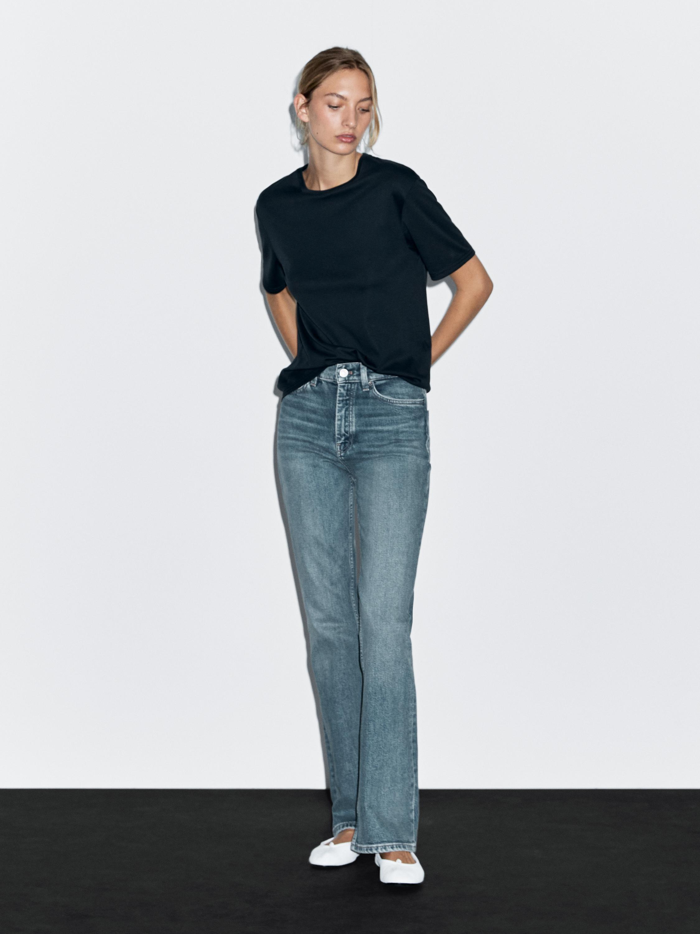 Jean bootcut taille haute
