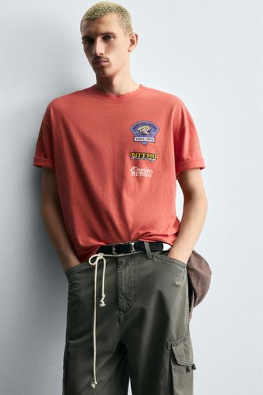 MOTOR GRAPHICS T-SHIRT - Reddish by Zara - Image 4