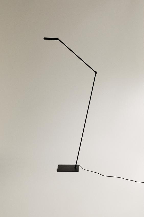 LUMINÁRIA FLEXÍVEL DE CHÃO DE METAL COM LED - Preto-lavado da Zara - Imagem 0