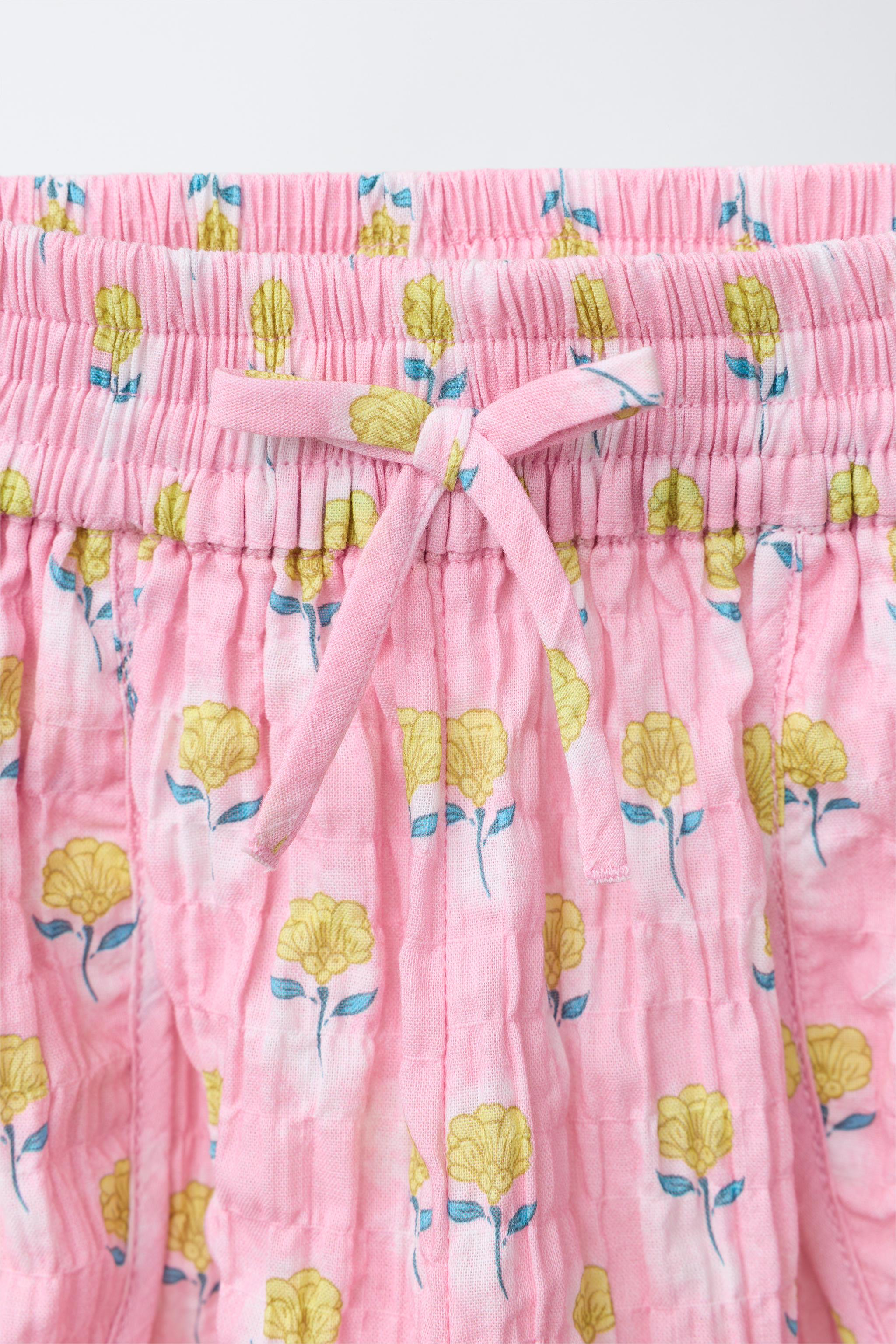 PANTALON JUPE-CULOTTE IMPRIMÉ FLEURS