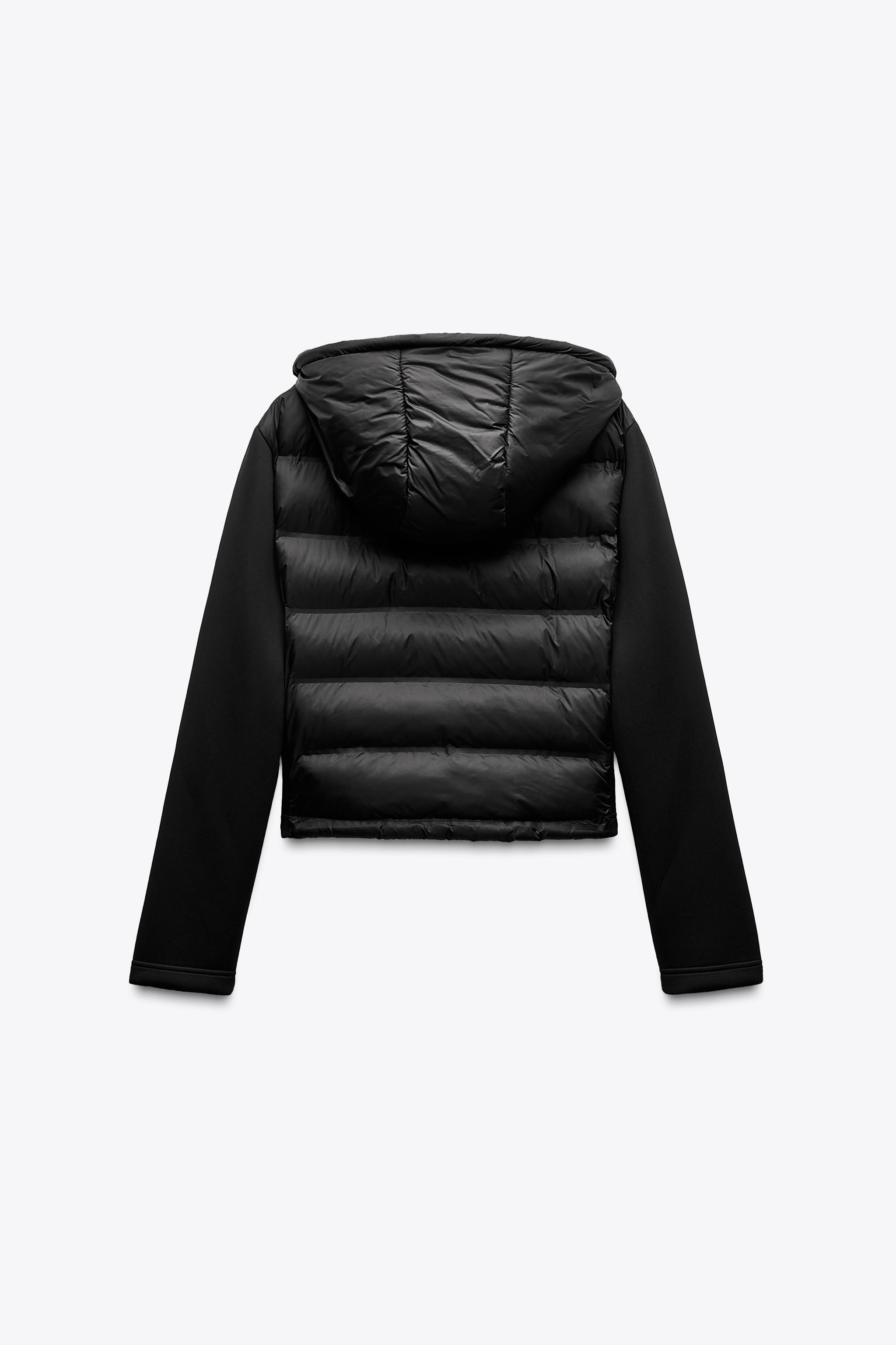 コンビキルティングジャケット - ブラック | ZARA Japan / 日本