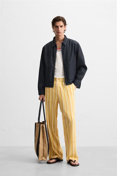 HERRINGBONE DENIM JACKET - Blue by Zara - Image 0