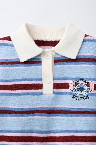 PULL POLO RAYURES LILO & STITCH © DISNEY - Bleu clair de Zara - Image 2