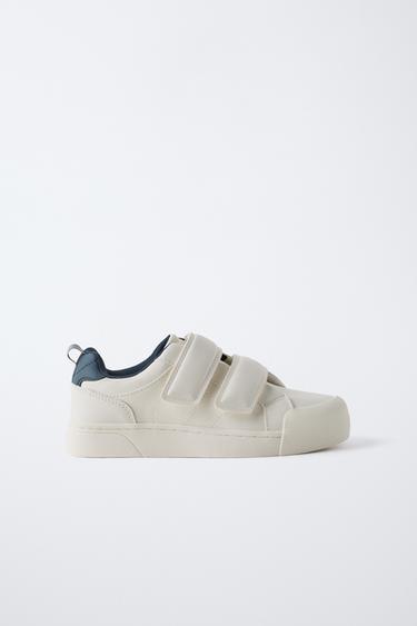 КЕДЫ НА ЛИПУЧКАХ — Белый от Zara — изображение 0