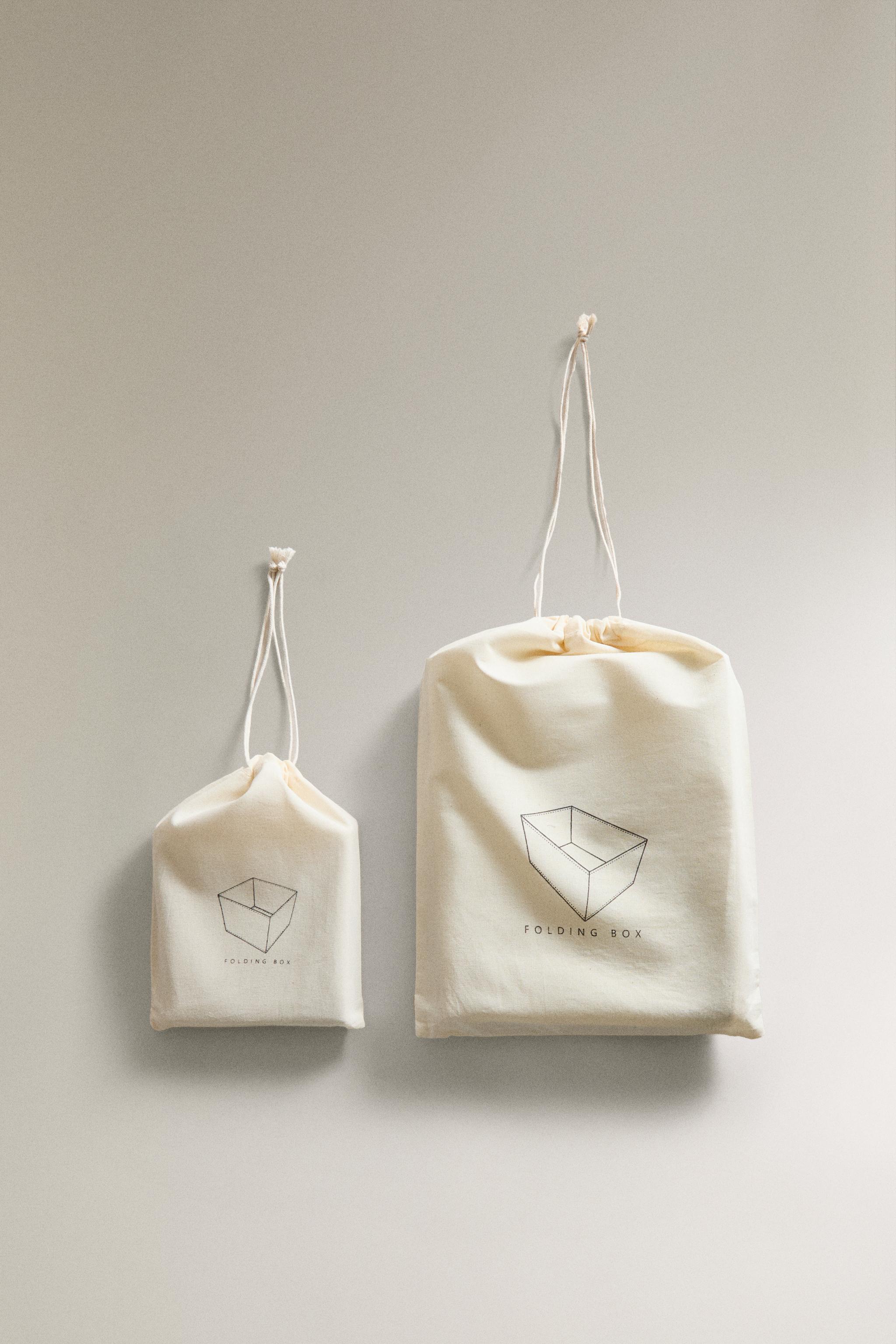 FOLDABLE COTTON STORAGE BOX