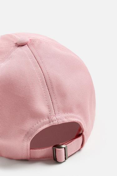 CAP WITH EMBROIDERED SLOGAN - Pink by Zara - Image 7