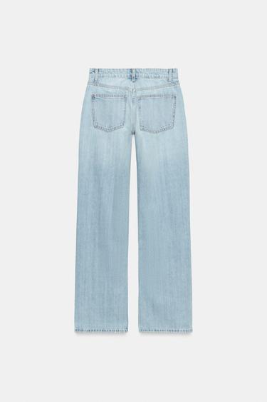 JEAN TRF WIDE LEG TAILLE BASSE - Bleu clair de Zara - Image 7