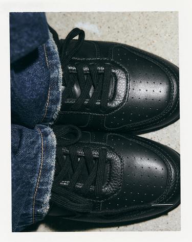 LEATHER TRAINERS - Black by Zara