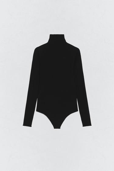 BODY COL MONTANT MÉLANGE LAINE SOSHIOTSUKI X ZARA - Noir de Zara - Image 5