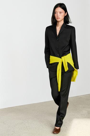 Zara 100% cold wool blazer - Black