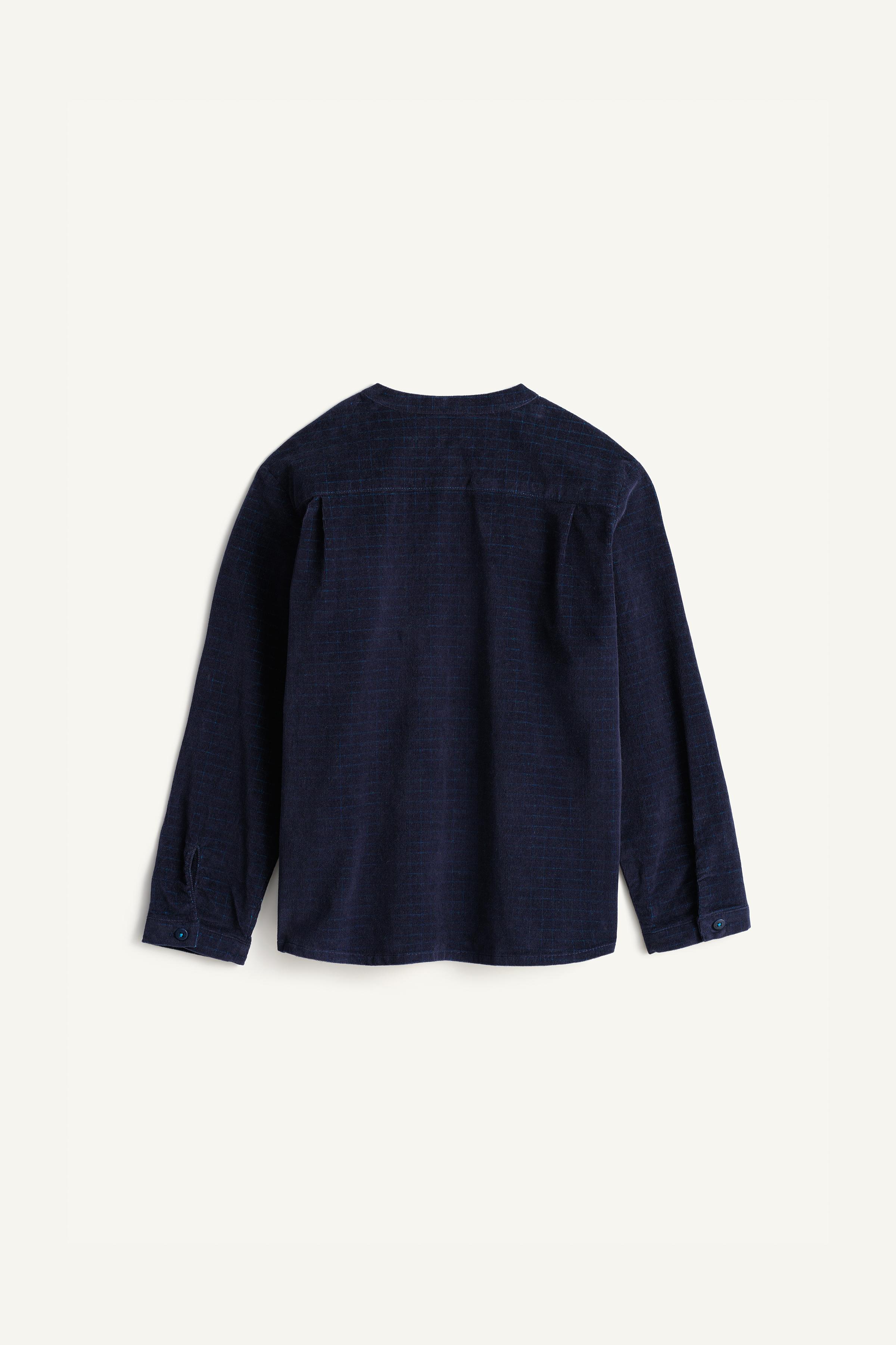 LIMITED EDITION STRIPED MICRO CORDUROY SHIRT