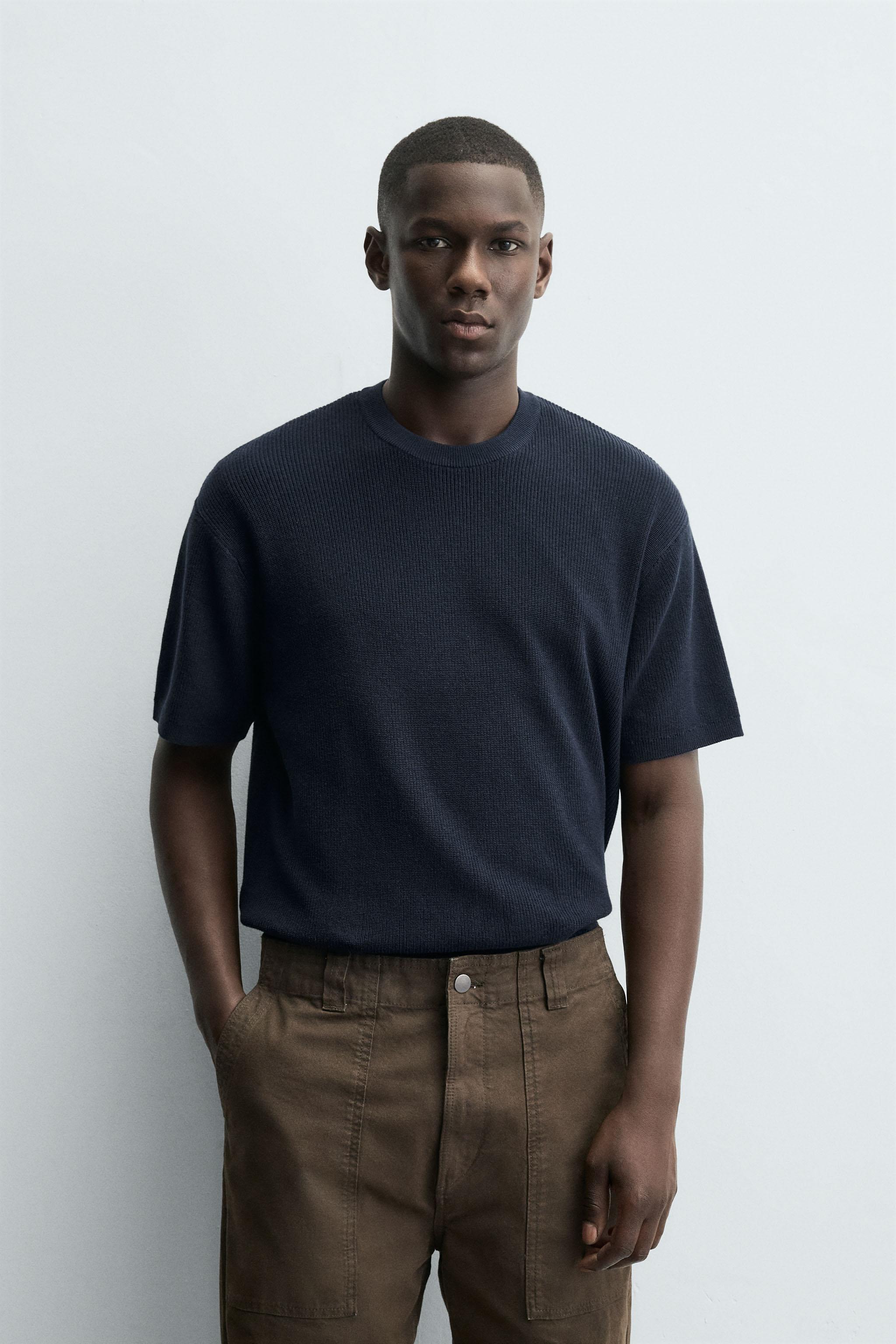 T-SHIRT EN MAILLE PERLÉE