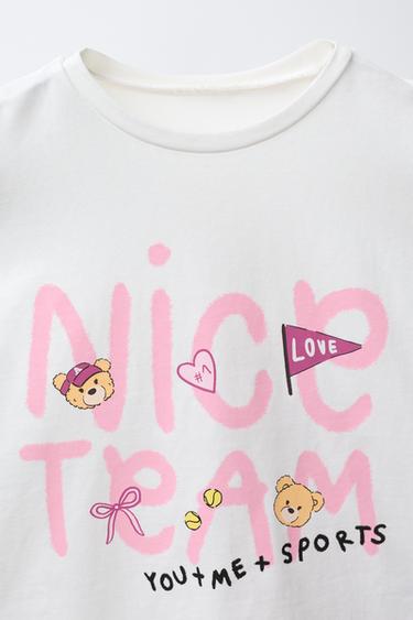 PRINTED T-SHIRT - Oyster-white by Zara - Image 2