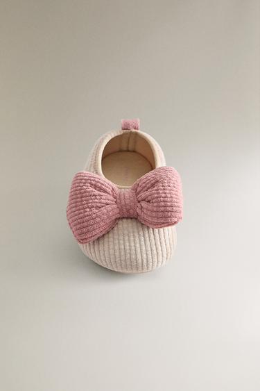 KIDS' BALLERINAS WITH BOW - Beige by Zara - Image 4