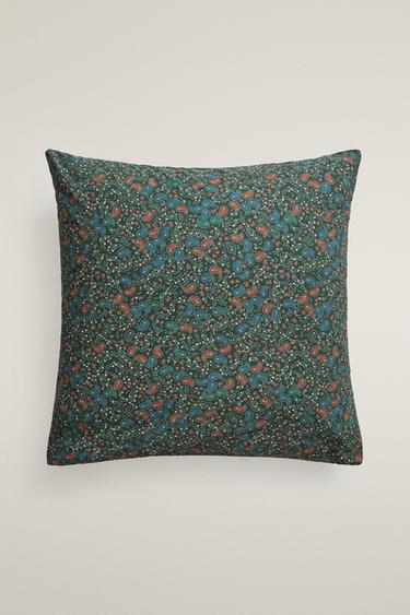 KIDS PAISLEY CHRISTMAS COTTON PILLOWCASE (300 THREAD COUNT) — Dark green 2