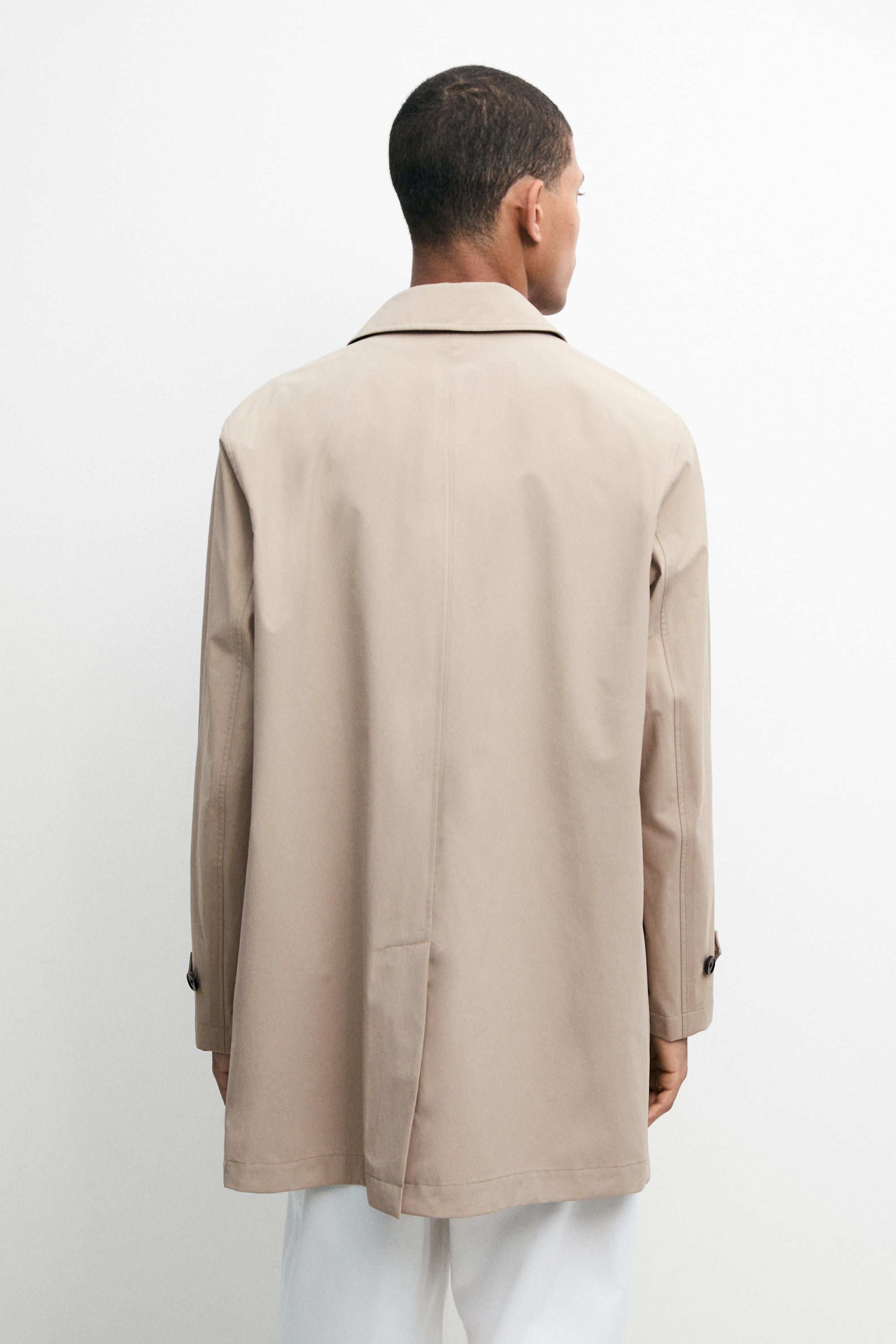 Lightweight long trench coat