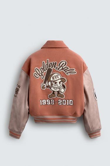 BLOUSON BOMBER MATELASSÉ À PIÈCES - Rose pastel de Zara - Image 6