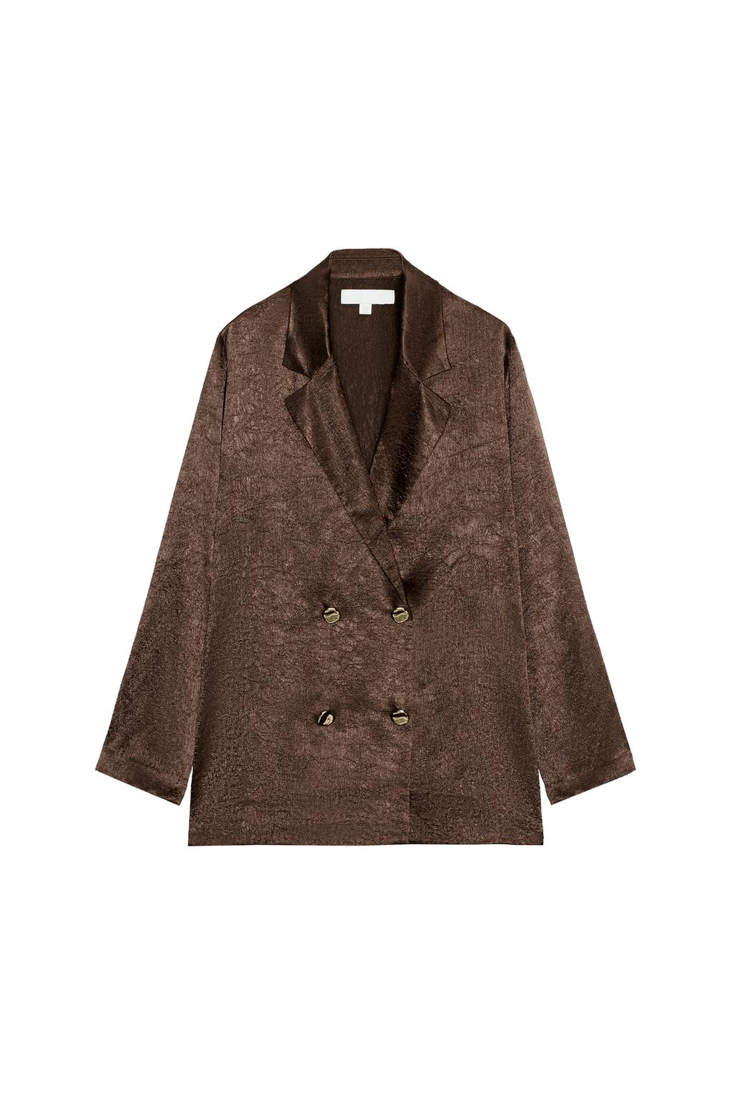 FLOWY WRINKLED EFFECT BLAZER - image 3