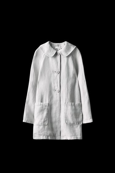 6-10 AÑOS/ TRENCH 100% LINO LIMITED EDITION - Piedra de Zara - Imagen 0
