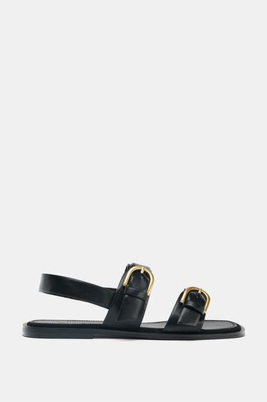DOUBLE BUCKLE SANDALS - Black by Zara - Image 2