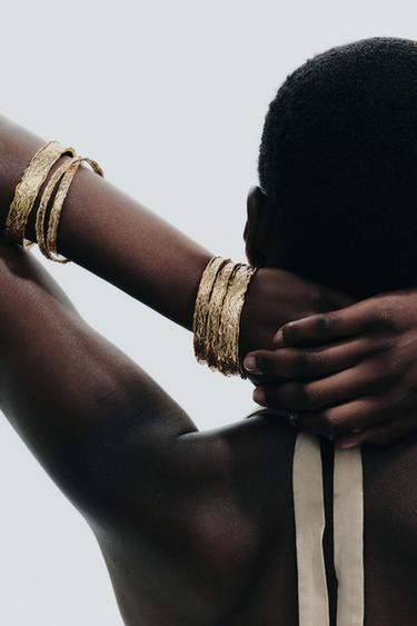 TEXTURED BRACELET PACK - Golden by Zara - Image 1
