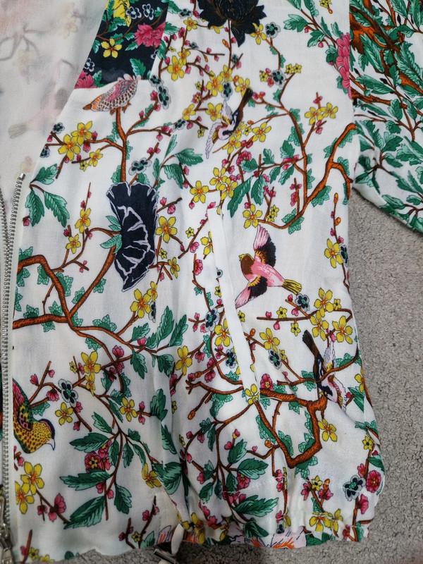 FLORAL CROPPED JACKET - Image 4