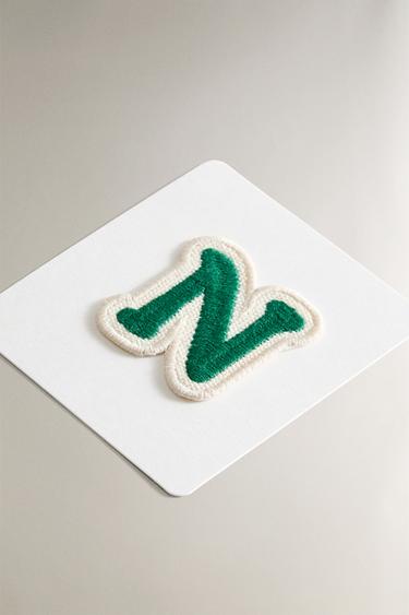 THERMO-ADHESIVE LETTER N PATCH - Blue by Zara - Image 1
