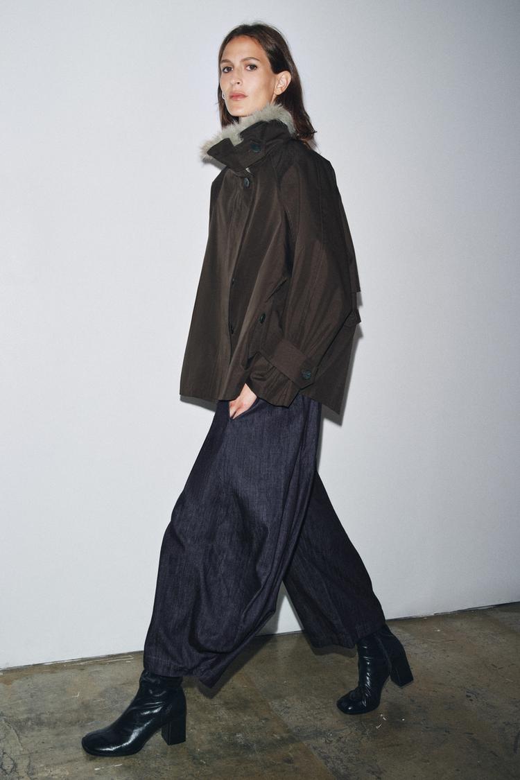 Zara Outerwear Zara Mujer Parka Water Repellent Hooded Down Jacket